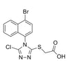 2-((4-(4-bromonaphthalen-1-yl)-5-chloro-4H-1,2,4-triazol-3-yl)thio)aceticacid