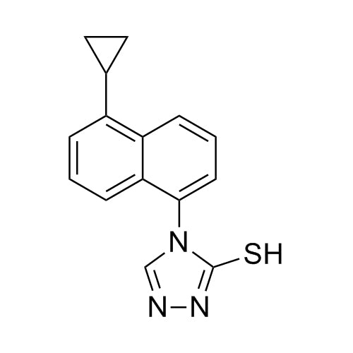 4-(5-cyclopropylnaphthalen-1-yl)-4H-1,2,4-triazole-3-thiol