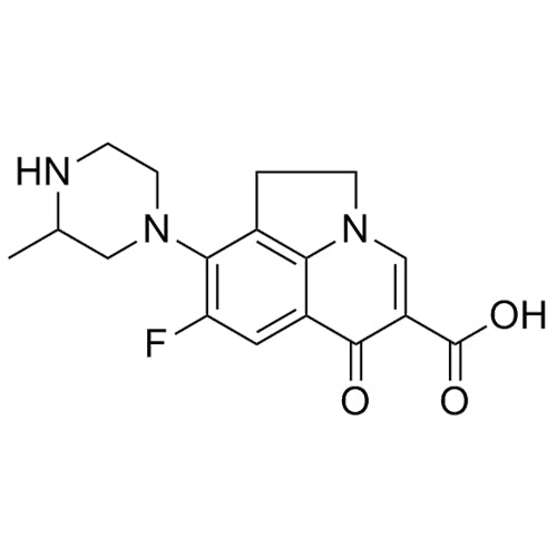 8-fluoro-9-(3-methylpiperazin-1-yl)-6-oxo-2,6-dihydro-1H-pyrrolo[3,2,1-ij]quinoline-5-carboxylicacid