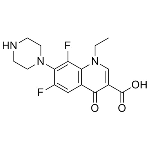 1-ethyl-6,8-difluoro-4-oxo-7-(piperazin-1-yl)-1,4-dihydroquinoline-3-carboxylicacid