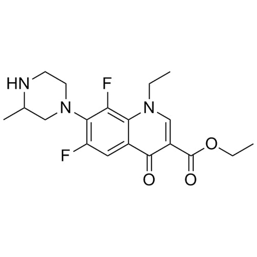 ethyl1-ethyl-6,8-difluoro-7-(3-methylpiperazin-1-yl)-4-oxo-1,4-dihydroquinoline-3-carboxylate