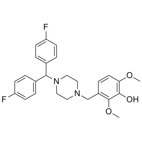 3-((4-(bis(4-fluorophenyl)methyl)piperazin-1-yl)methyl)-2,6-dimethoxyphenol