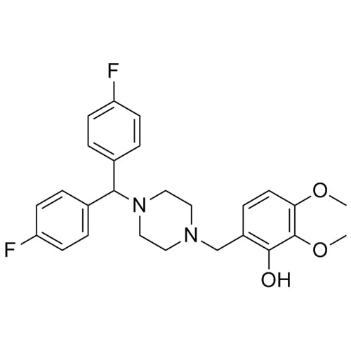6-((4-(bis(4-fluorophenyl)methyl)piperazin-1-yl)methyl)-2,3-dimethoxyphenol