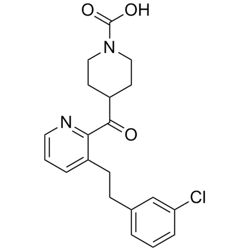 4-[[3-[2-(3-Chlorophenyl)ethyl]-2-pyridinyl]carbonyl]-1-piperidinecarboxylic Acid