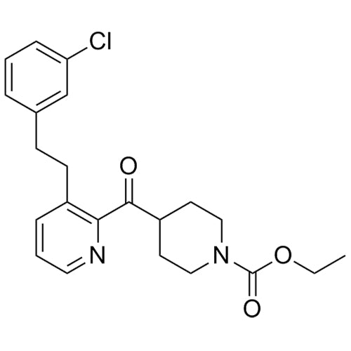 Loratadine Impurity (Ethyl 4-{[3-[2-(3-Chlorophenyl]-2-Pyridinyl]carbonyl}-1-Piperidinecarboxylayte)