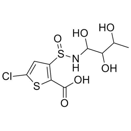5-chloro-3-(N-(1,2,3-trihydroxybutyl)sulfinamoyl)thiophene-2-carboxylicacid