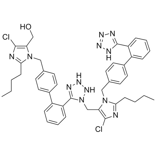 (1-((2'-(1-((1-((2'-(1H-tetrazol-5-yl)-[1,1'-biphenyl]-4-yl)methyl)-2-butyl-4-chloro-1H-imidazol-5-yl)methyl)-2,3-dihydro-1H-tetrazol-5-yl)-[1,1'-biphenyl]-4-yl)methyl)-2-butyl-4-chloro-1H-imidazol-5-yl)methanol