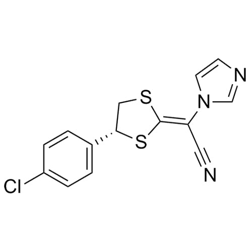 (R,E)-2-(4-(4-chlorophenyl)-1,3-dithiolan-2-ylidene)-2-(1H-imidazol-1-yl)acetonitrile