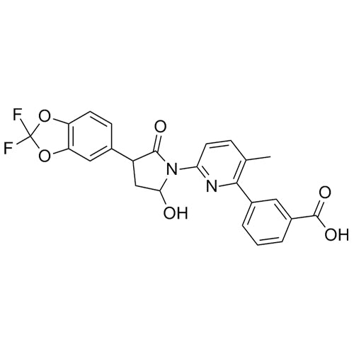 3-(6-(3-(2,2-difluorobenzo[d][1,3]dioxol-5-yl)-5-hydroxy-2-oxopyrrolidin-1-yl)-3-methylpyridin-2-yl)benzoicacid