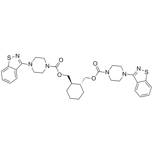 (1R,2R)-cyclohexane-1,2-diylbis(methylene)bis(4-(benzo[d]isothiazol-3-yl)piperazine-1-carboxylate)