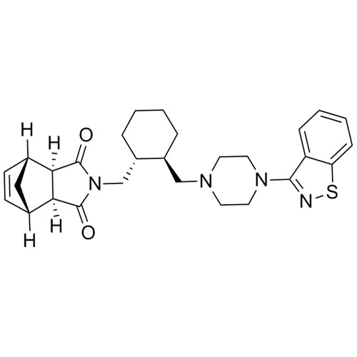(3aR,4R,7S,7aS)-2-(((1R,2R)-2-((4-(benzo[d]isothiazol-3-yl)piperazin-1-yl)methyl)cyclohexyl)methyl)-3a,4,7,7a-tetrahydro-1H-4,7-methanoisoindole-1,3(2H)-dione