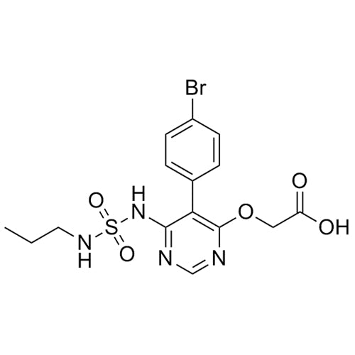 2-((5-(4-bromophenyl)-6-((N-propylsulfamoyl)amino)pyrimidin-4-yl)oxy)aceticacid