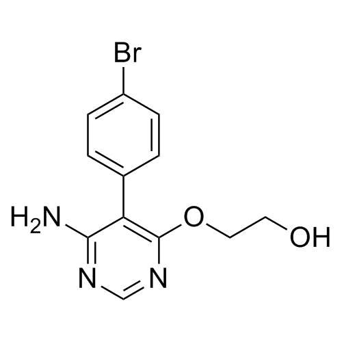 2-((6-amino-5-(4-bromophenyl)pyrimidin-4-yl)oxy)ethanol