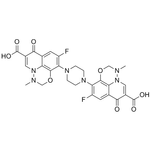 10,10'-(piperazine-1,4-diyl)bis(9-fluoro-3-methyl-7-oxo-3,7-dihydro-2H-[1,3,4]oxadiazino[6,5,4-ij]quinoline-6-carboxylicacid)