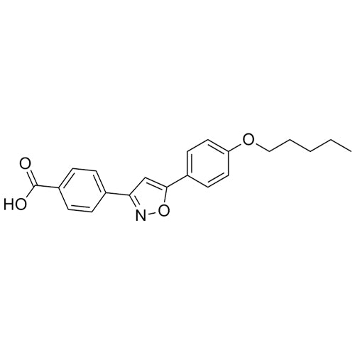 4-(5-(4-(pentyloxy)phenyl)isoxazol-3-yl)benzoicacid