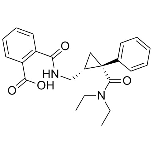 2-((((1R,2S)-2-(diethylcarbamoyl)-2-phenylcyclopropyl)methyl)carbamoyl)benzoicacid
