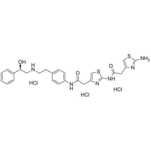 R)-2-(2-aminothiazol-4-yl)-N-(4-(2-((4-(2-((2-hydroxy-2-phenylethyl)amino)ethyl)phenyl)amino)-2-oxoethyl)thiazol-2-yl)acetamidetrihydrochloride