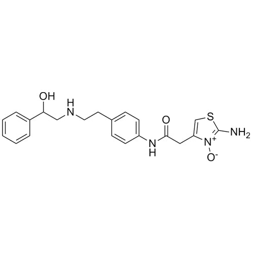 2-amino-4-(2-((4-(2-((2-hydroxy-2-phenylethyl)amino)ethyl)phenyl)amino)-2-oxoethyl)thiazole3-oxide