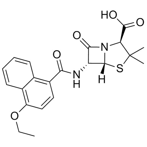 (2S,5R,6R)-6-(4-ethoxy-1-naphthamido)-3,3-dimethyl-7-oxo-4-thia-1-azabicyclo[3.2.0]heptane-2-carboxylicacid