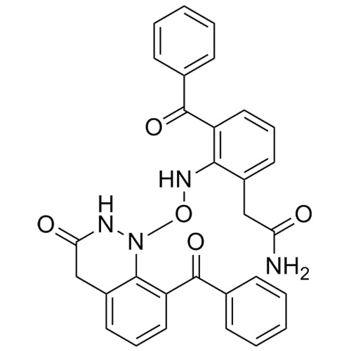 2-(3-benzoyl-2-(((8-benzoyl-3-oxo-3,4-dihydrocinnolin-1(2H)-yl)oxy)amino)phenyl)acetamide