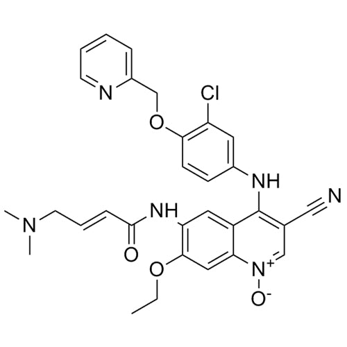 (E)-4-((3-chloro-4-(pyridin-2-ylmethoxy)phenyl)amino)-3-cyano-6-(4-(dimethylamino)but-2-enamido)-7-ethoxyquinoline1-oxide