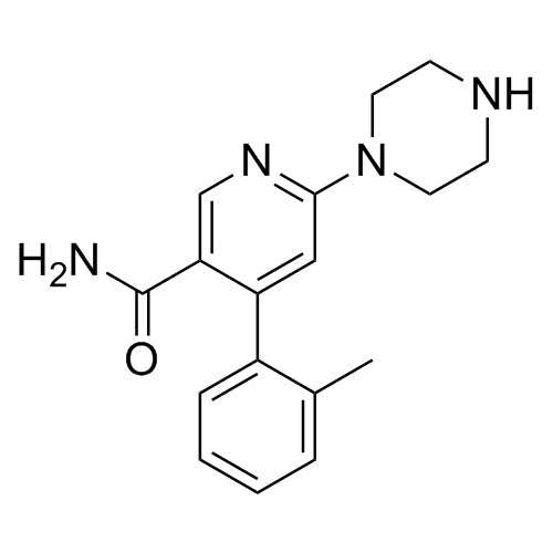 6-(piperazin-1-yl)-4-(o-tolyl)nicotinamide