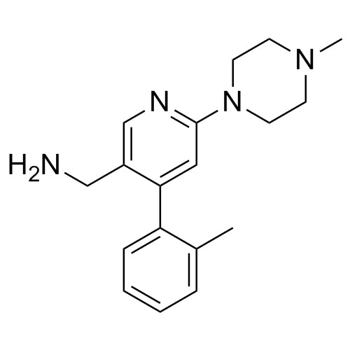 (6-(4-methylpiperazin-1-yl)-4-(o-tolyl)pyridin-3-yl)methanamine