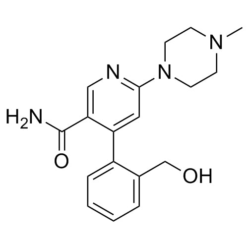 4-(2-(hydroxymethyl)phenyl)-6-(4-methylpiperazin-1-yl)nicotinamide