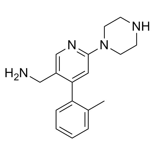 (6-(piperazin-1-yl)-4-(o-tolyl)pyridin-3-yl)methanamine