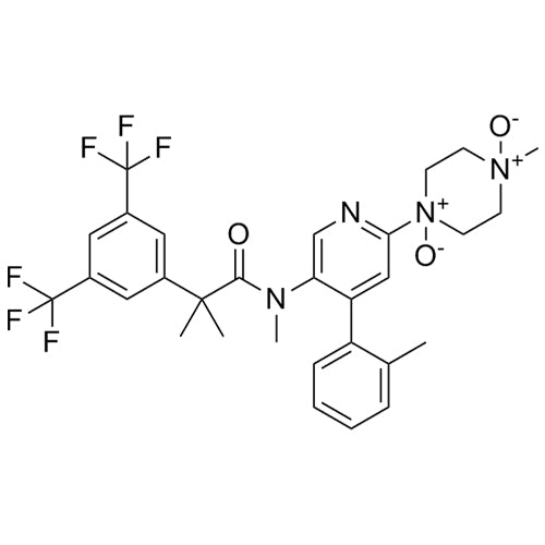 1-(5-(2-(3,5-bis(trifluoromethyl)phenyl)-N,2-dimethylpropanamido)-4-(o-tolyl)pyridin-2-yl)-4-methylpiperazine1,4-dioxide