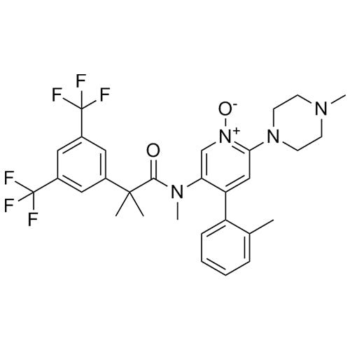 5-(2-(3,5-bis(trifluoromethyl)phenyl)-N,2-dimethylpropanamido)-2-(4-methylpiperazin-1-yl)-4-(o-tolyl)pyridine1-oxide