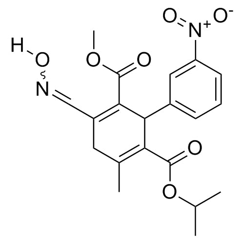 6-isopropyl 2-methyl 3-((hydroxyimino)methyl)-5-methyl-3'-nitro-1,4-dihydro-[1,1'-biphenyl]-2,6-dicarboxylate