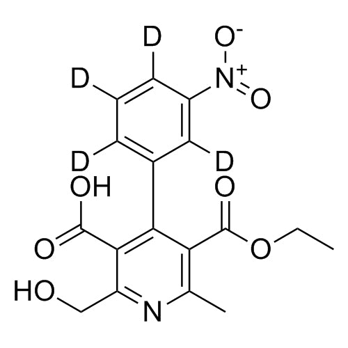 5-Carboxy-6-Hydroxymethyl-Dehydronitrendipine-d4