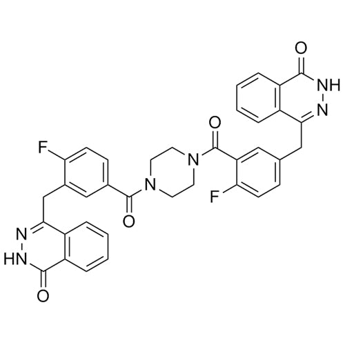 4-(4-fluoro-3-(4-(4-fluoro-3-((4-oxo-3,4-dihydrophthalazin-1-yl)methyl)benzoyl)piperazine-1-carbonyl)benzyl)phthalazin-1(2H)-one
