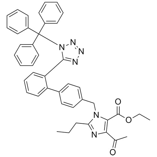 ethyl 4-acetyl-2-propyl-1-((2'-(1-trityl-1H-tetrazol-5-yl)-[1,1'-biphenyl]-4-yl)methyl)-1H-imidazole-5-carboxylate