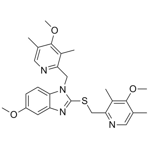 5-methoxy-1-((4-methoxy-3,5-dimethylpyridin-2-yl)methyl)-2-(((4-methoxy-3,5-dimethylpyridin-2-yl)methyl)thio)-1H-benzo[d]imidazole