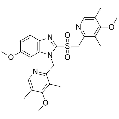 6-methoxy-1-((4-methoxy-3,5-dimethylpyridin-2-yl)methyl)-2-(((4-methoxy-3,5-dimethylpyridin-2-yl)methyl)sulfonyl)-1H-benzo[d]imidazole