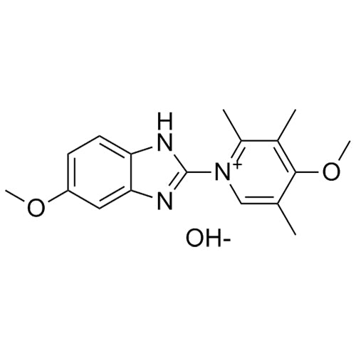 4-methoxy-1-(5-methoxy-1H-benzo[d]imidazol-2-yl)-2,3,5-trimethylpyridin-1-ium hydroxide