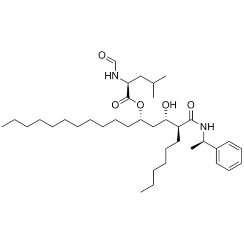 (S)-(7S,8S,10S)-8-hydroxy-7-(((R)-1-phenylethyl)carbamoyl)henicosan-10-yl 2-formamido-4-methylpentanoate