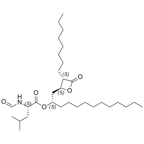 (S)-(S)-1-((2S,3S)-3-octyl-4-oxooxetan-2-yl)tridecan-2-yl 2-formamido-4-methylpentanoate