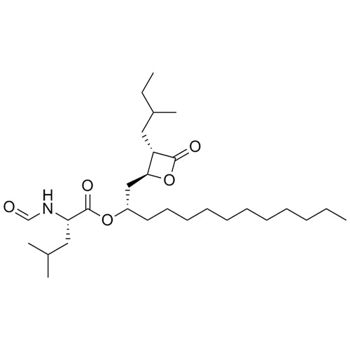 (2S)-(2S)-1-((2S,3S)-3-(2-methylbutyl)-4-oxooxetan-2-yl)tridecan-2-yl 2-formamido-4-methylpentanoate