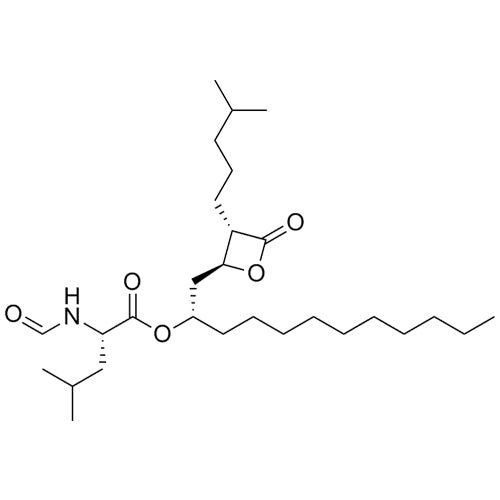 (S)-(S)-1-((2S,3S)-3-(4-methylpentyl)-4-oxooxetan-2-yl)dodecan-2-yl 2-formamido-4-methylpentanoate