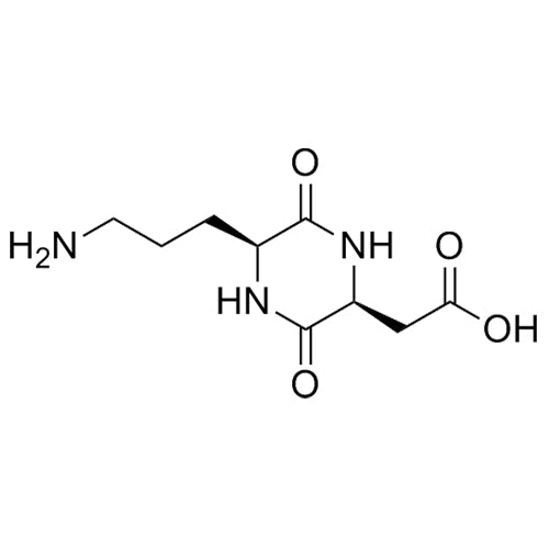 2-((2S,5S)-5-(3-aminopropyl)-3,6-dioxopiperazin-2-yl)acetic acid