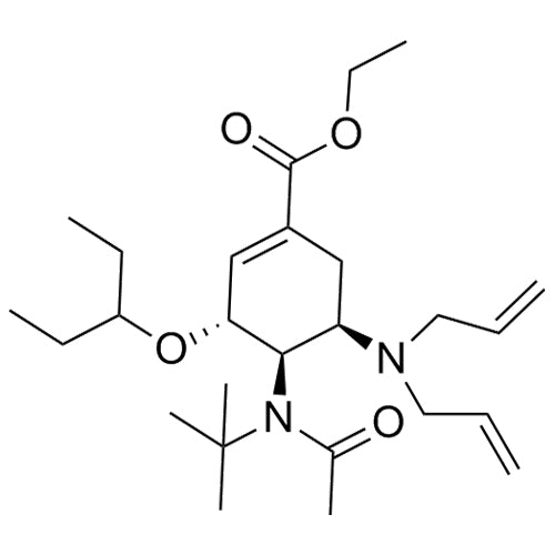 (3R,4R,5R)-ethyl 4-(N-(tert-butyl)acetamido)-5-(diallylamino)-3-(pentan-3-yloxy)cyclohex-1-enecarboxylate