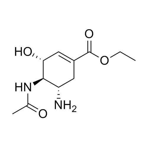 (3R,4R,5S)-ethyl 4-acetamido-5-amino-3-hydroxycyclohex-1-enecarboxylate