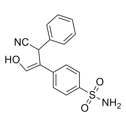 4-(3-cyano-1-hydroxy-3-phenylprop-1-en-2-yl)benzenesulfonamide