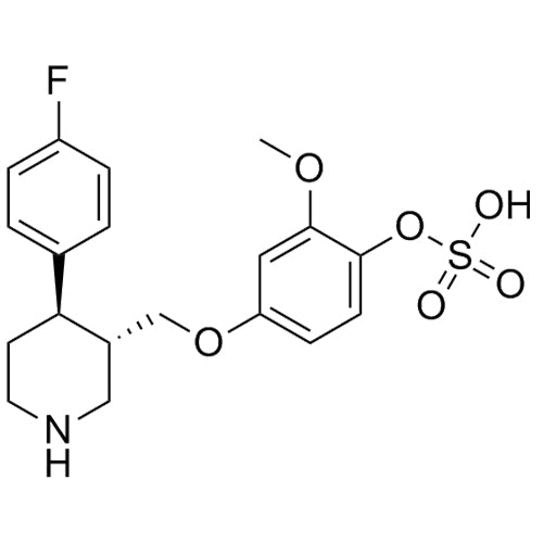 4-(((3S,4R)-4-(4-fluorophenyl)piperidin-3-yl)methoxy)-2-methoxyphenyl hydrogen sulfate