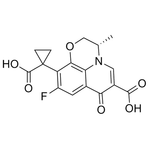 (S)-10-(1-carboxycyclopropyl)-9-fluoro-3-methyl-7-oxo-3,7-dihydro-2H-[1,4]oxazino[2,3,4-ij]quinoline-6-carboxylic acid
