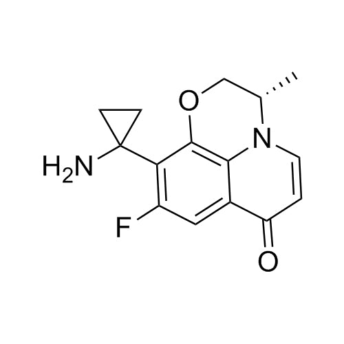 (S)-10-(1-aminocyclopropyl)-9-fluoro-3-methyl-2H-[1,4]oxazino[2,3,4-ij]quinolin-7(3H)-one