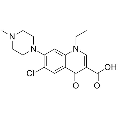 6-chloro-1-ethyl-7-(4-methylpiperazin-1-yl)-4-oxo-1,4-dihydroquinoline-3-carboxylic acid
